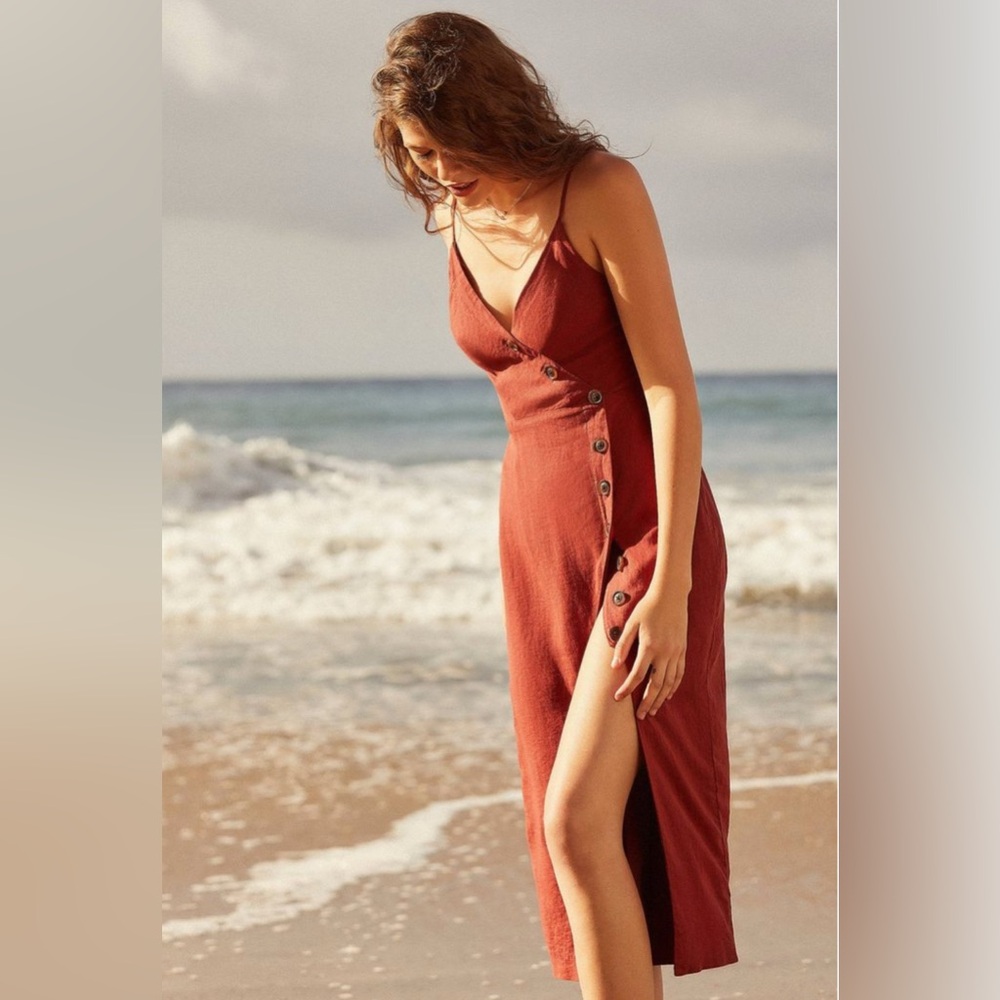 Urban Outfitters Rust Midi Dress